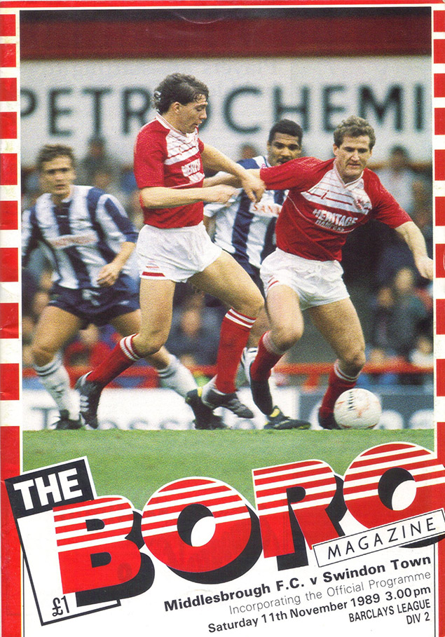 <b>Saturday, November 11, 1989</b><br />vs. Middlesbrough (Away)